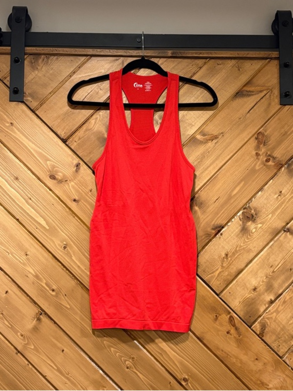 Zyia Active Bright Red Racerback Tank Top - Women's Activewear Copper Charged